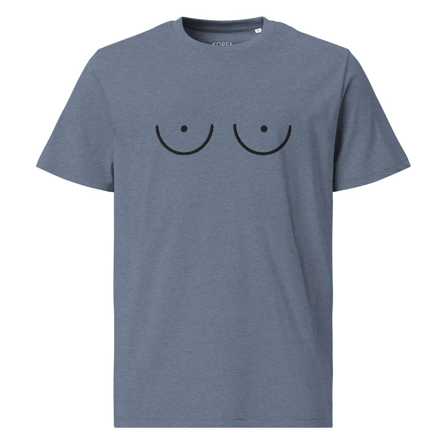 Tits-shirt, organic cotton /Blues