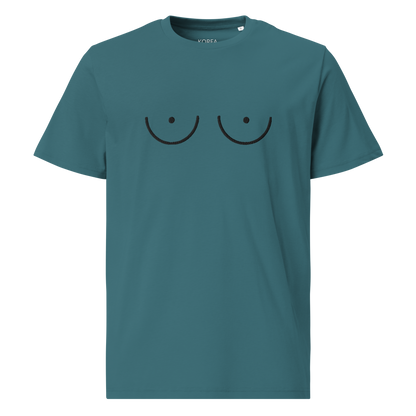 Tits-shirt, organic cotton /Blues