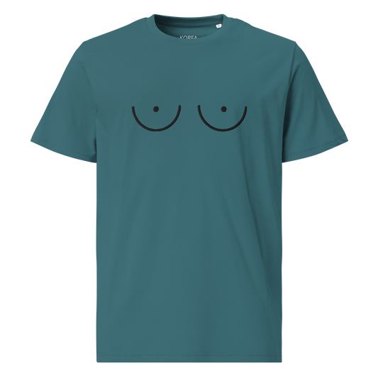 Tits-shirt, organic cotton /Blues